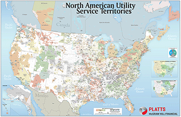 Utility Service Territories of North America