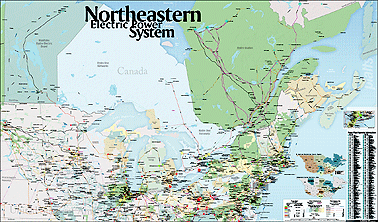 Northeast Electric Power System Map